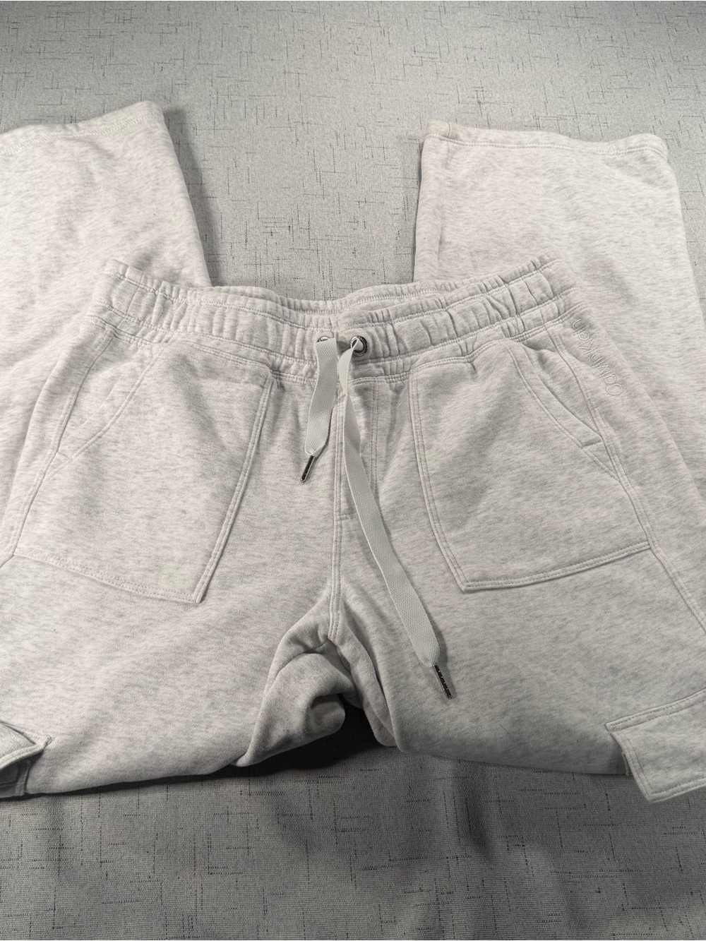 Calvin Klein Light Gray Drawstring Sweatpants